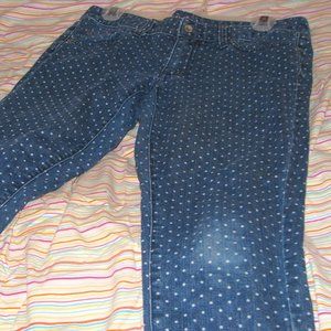 poka dot jeans